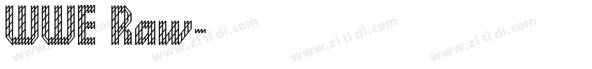 WWE Raw字体转换